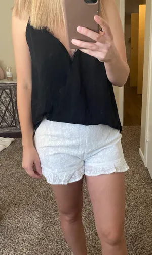 Hope's White Lace Shorts thumbnail 1