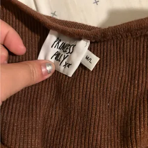 Princess Polly Brown Ribbed Sweater thumbnail 2