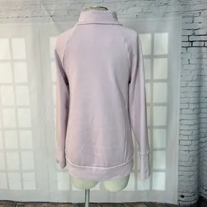🔥5/$25 sale🔥 Fabletics Light Pink Cowl Neck Sweater w Large Front Pocket Size S thumbnail 5