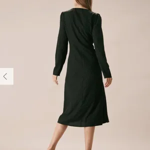 RIHOAS The Black U Neck Polka Dot Lace Midi Dress 3 thumbnail 4