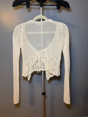 Boutique Crochet Long Sleeve Top thumbnail 5