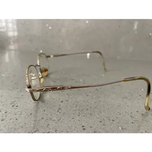 Marchon Super Flex Eyeglasses Frames ONLY Gold Flex Italy 50-18-130 oval thumbnail 3
