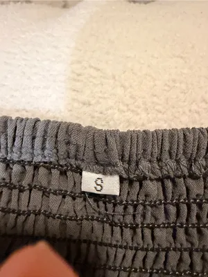 Women’s Elastic  Waist Wide-Leg Pants - Gray thumbnail 4