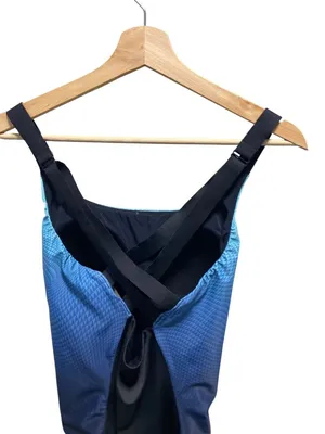 Nike One Piece Swimsuit Blue Size M Summer Beach Vacation Resortwear Swimming thumbnail 10