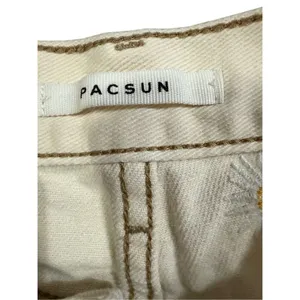 PacSun Daisy Embroidered‎ Ultra High Waisted Vintage Denim Shorts Sz 26 thumbnail 5