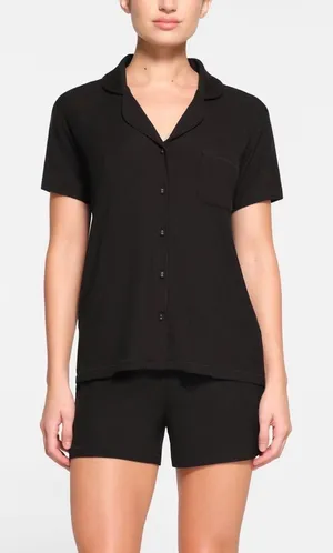 NWT Skims soft lounge short sleep shirt onyx thumbnail 1