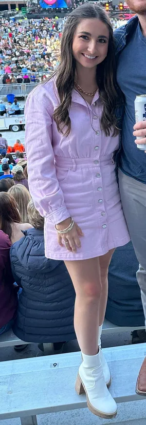 Steve Madden Pink Denim Dress thumbnail 1