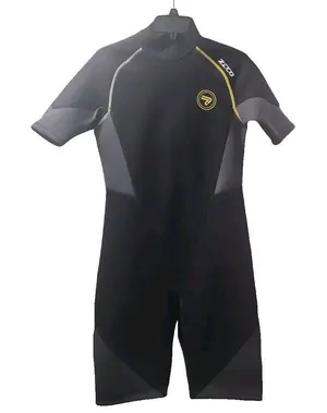 Zcco Men's Size L Shorty Wetsuit Swimwear Swimwear‎ Dark Gray thumbnail 1