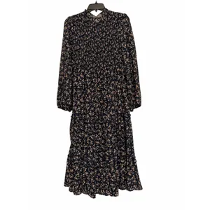 Petal + Pup Edwina Smocked Navy Tiered Smocked Floral Dress - Size S thumbnail 5