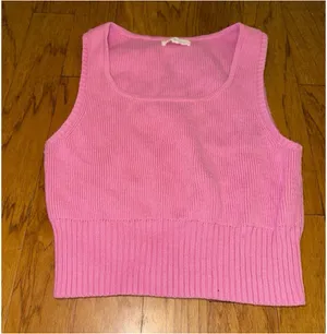 Brand New PacSun LA Hearts Knit Light Pink Crop Top Women’s Size Large thumbnail 2