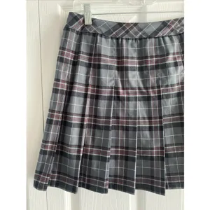 Beetlejuice Plaid Pleated Skort Womens Size S Grey Red Goth Schoolcore Academia thumbnail 2