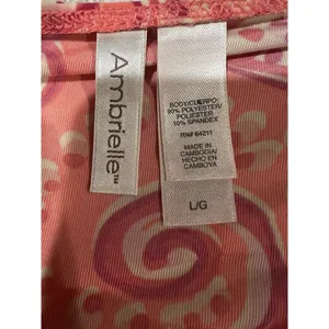 Ambrielle coral pink floral maxi dress adjustable straps Size Large thumbnail 7