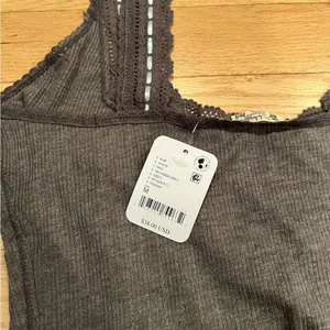 Free People Intimately Lace Tank Top Size Medium Heather Grey thumbnail 3