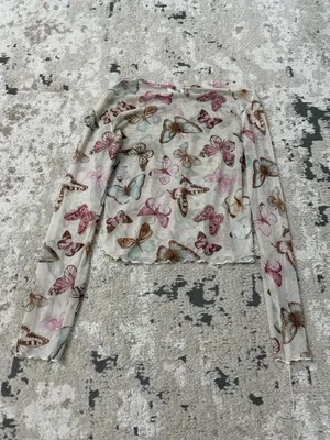 Altar’d State Mesh Butterfly Top Size Small thumbnail 2