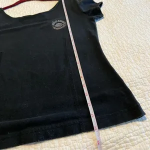 ✨ Harley Davidson Women’s Black Scoop Neck Embroidered Top Medium‎ thumbnail 7