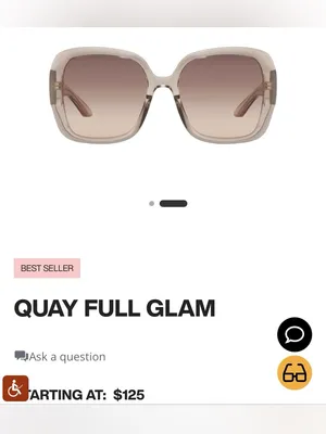 Quay Australia Translucent Full Glam Oversized Square Sunglasses Brown Lense thumbnail 5