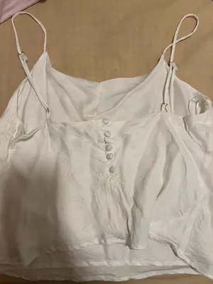 White silk tank top  thumbnail 5