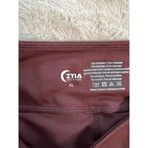 Zyia Women's Biker Shorts XL Purple High-Waisted with Pockets thumbnail 7