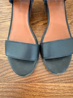 Lucky Brand Black Open-Toe Ankle Cuff Block Heel Sandals thumbnail 7