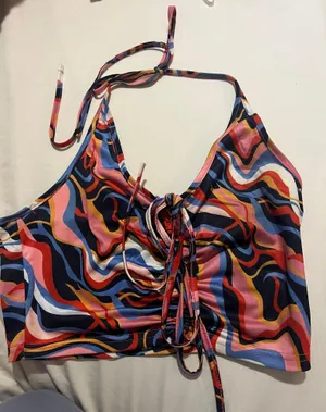 Retro Crop Halter Top Multiple Size M thumbnail 2