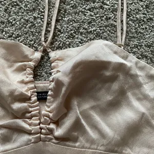 Zara Satin Beige Top thumbnail 2