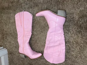 Pierre Dumas Pink Cowgirl Boots thumbnail 2