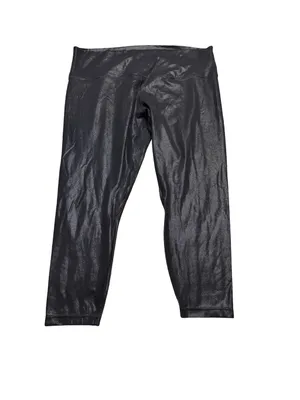 ✨Lululemon Align‎ Shine High Rise Crop Leggings Black Size 18✨ thumbnail 2