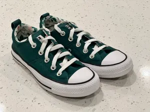 Dark Green Low Top Sneakers thumbnail 4
