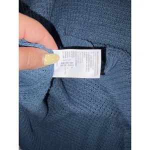 American Eagle Women's Blue Knit Henley Small Oversized thumbnail 7