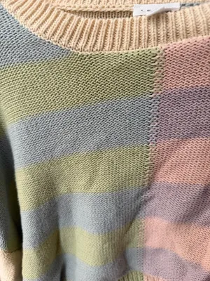 Malibu Skyye Cropped Pastel Sweater Multiple Size M thumbnail 2