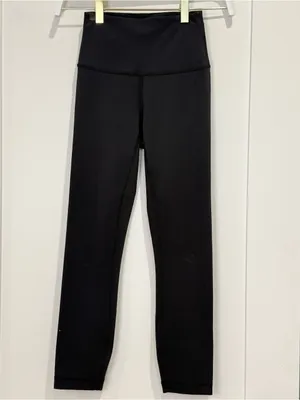 Lululemon Wunder Train High-Rise Crop 23" Leggings 2 Black Pilates Yoga Minimal thumbnail 4