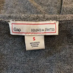 Gap merino wool blend gray long cardigan small button up career thumbnail 3