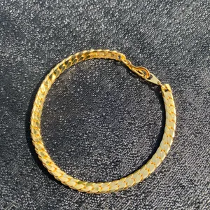 ⚜️ VTG Vintage 1990s NWOT Johnathan Paul 7” Gold Plated Franco Chain Bracelet ⚜️ thumbnail 6