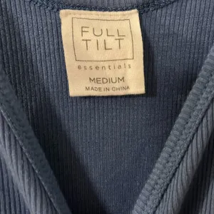 Full Tilt Blue Ruched Tank Top thumbnail 3