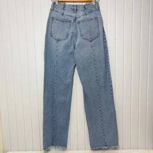 Abercrombie & Fitch High Rise The 90s Light Blue Jeans Curve love‎ Size 27 /4R thumbnail 3