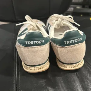 Tretorn Women's Sneakers in White, Tan, and Green thumbnail 4