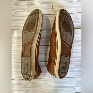 Ralph Lauren Womens Janis 8.5 Tan Slip On Women Loafer Sneaker Woven thumbnail 4