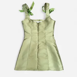 Dolls Kill Current Mood Pixie Stardust Taffeta Ribbon Tie Mini Dress thumbnail 3