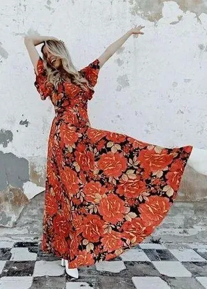 Maxi Floral Dress thumbnail 1