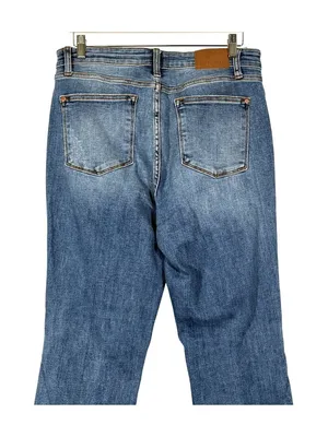 NEW Judy Blue High Waist Destroy Fray Hem Bootcut Jeans Size 31 thumbnail 9