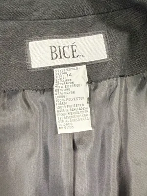 Bice Linen Blend Women's Black Double-Button Tailored Blazer thumbnail 6