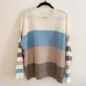 Pink Lily | Striped Sweater thumbnail 1