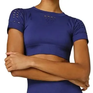 Ivy Park Blue Athletic Crop T Shirt Top Women’s Small/Medium thumbnail 1