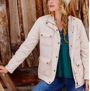 ALTARD STATE Champagne Quilted Lined Jacket Size Small NEW NWT thumbnail 1