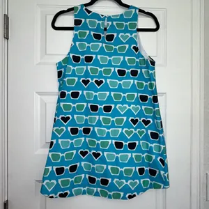 Tyler Boe Sunglass Print Sleeveless Tunic Shirt Top thumbnail 7