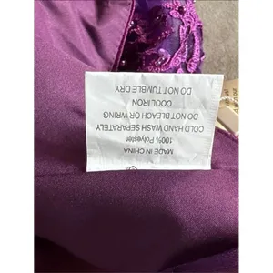Women’s Velvet Halter Purple Party Dress Floral Tulle Skirt Size M NWT thumbnail 9