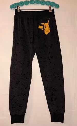 Pokémon Black Joggers with Yellow Pikachu Accent thumbnail 1