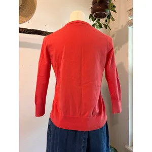 J.Crew Pink Jackie Cardigan Cotton Blend White Button Long Sleeve Size XS thumbnail 7