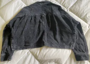 Forever 21 Black Corduroy Cropped Jacket thumbnail 3