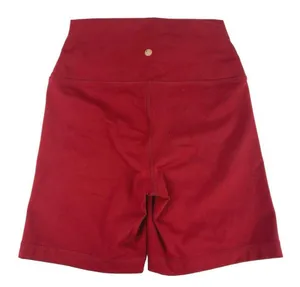Yogalicious Red High Waisted Pull On Stretch Logo Athletic Bike Short Size M thumbnail 2